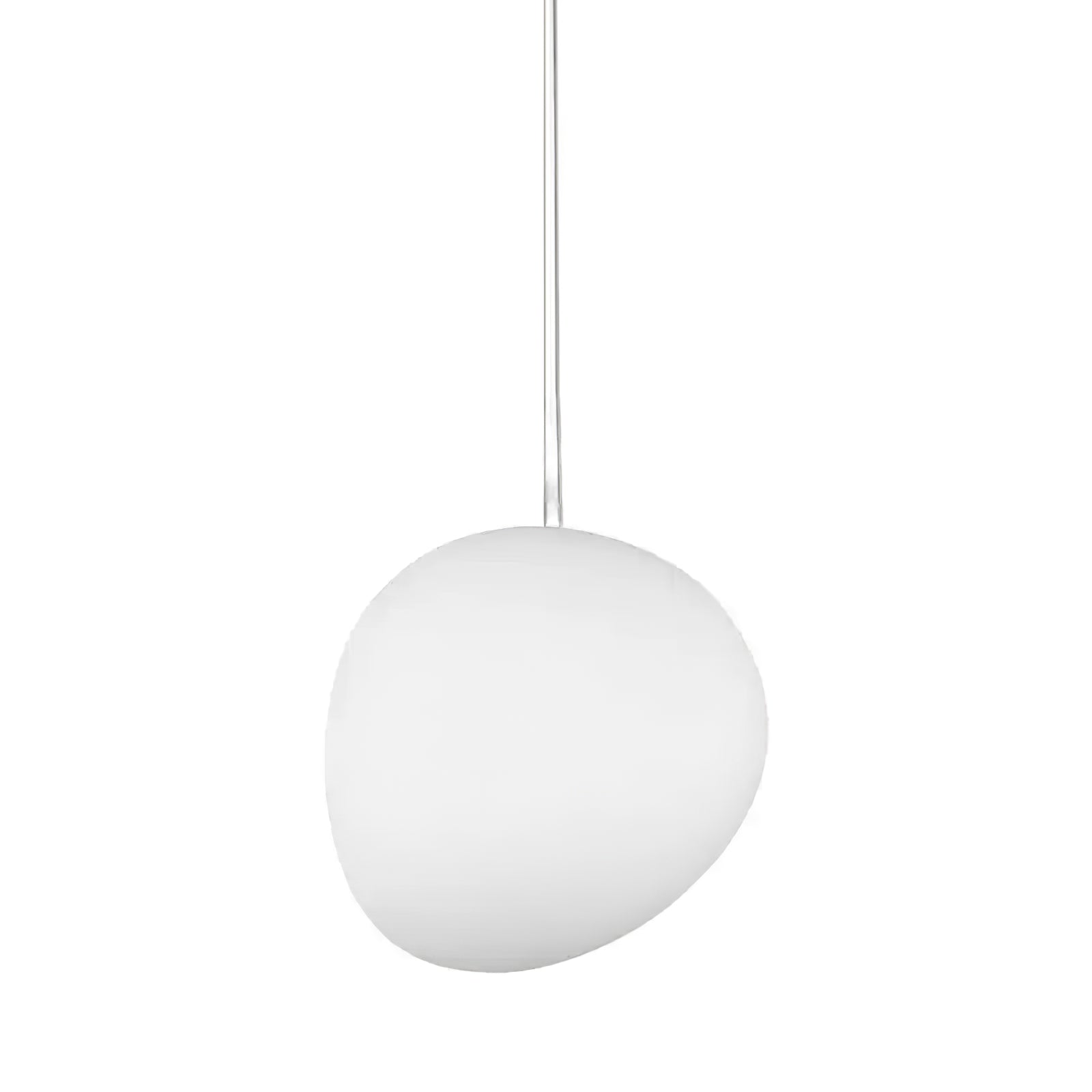 Stylish Gregg Stone Shape Glass Pendant Light - Modern Hanging Fixture for Kitchen Island, Dining Room & Bedroom Lighting