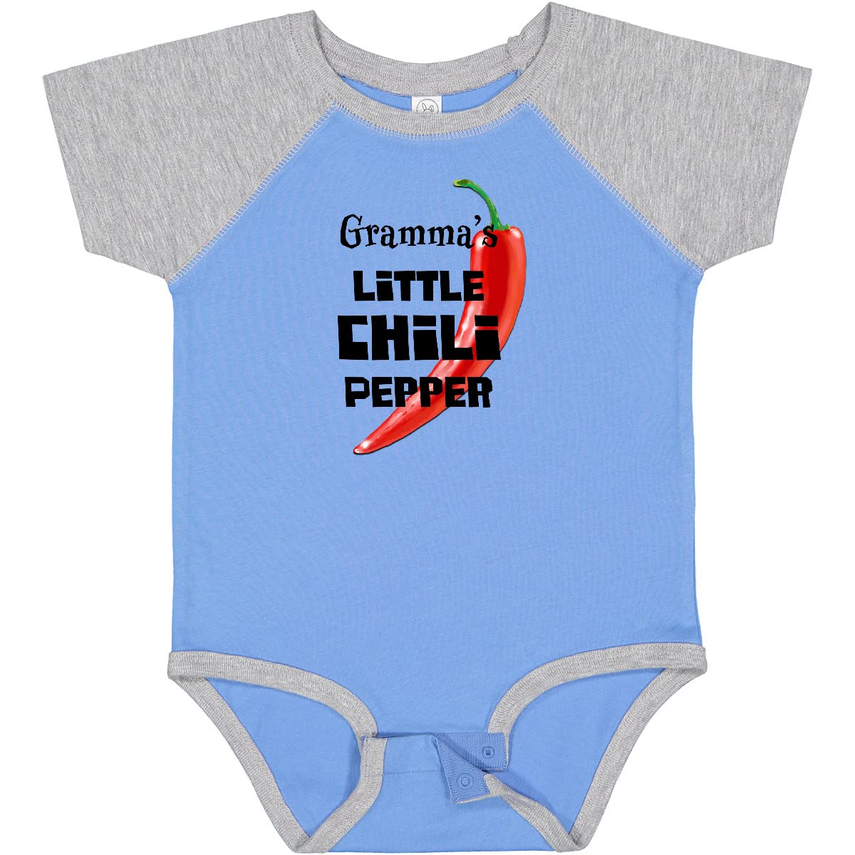 Inktastic Gramma's Little Chili Pepper Baby Bodysuit - Cute Infant Onesie for Grandparents, Family Gifts & Photo Shoots