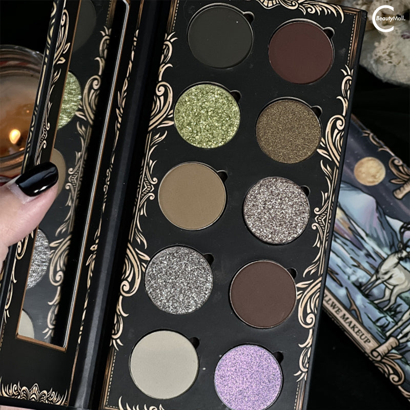 Shellwe Makeup Elaina 10-Color Chameleon Eyeshadow Palette - Shimmer & Matte Long Lasting Pigmented Makeup for Day & Night Looks, Party & Special Occasions