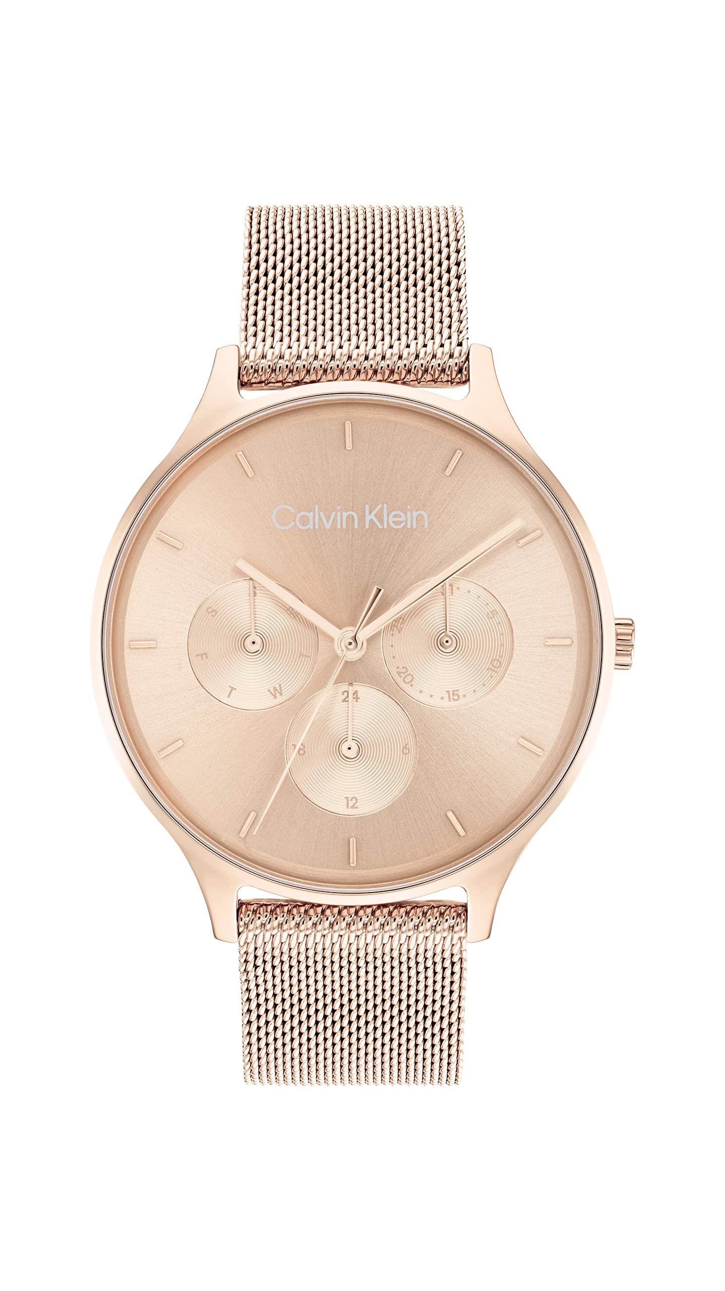 Calvin Klein Timeless Women's Quartz Multifunction Watch - Elegant Gold-Tone Stainless Steel Bracelet, Water Resistant, Date Display - Perfect Gift for Her, Birthday, Anniversary, Valentine's Day - Ideal for Office, Date Night & Special Occasions