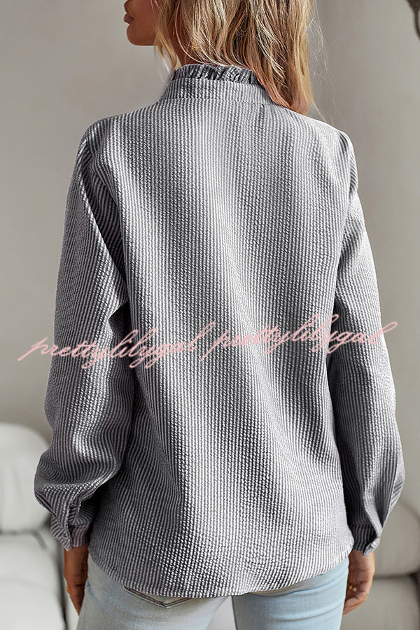 Stylish Men's Long Sleeve Button Down Shirt for Business Casual & Office Wear - Perfect for Commuting, Work & Professional Occasions