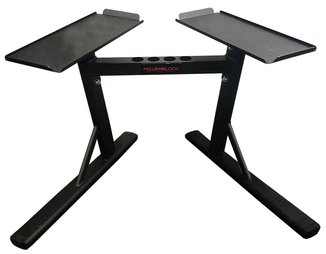 PowerBlock PowerMax Adjustable Dumbbell Stand - Heavy Duty Weight Rack for Home Gym & Strength Training - Perfect for Dumbbell Storage & Workout Space Organization