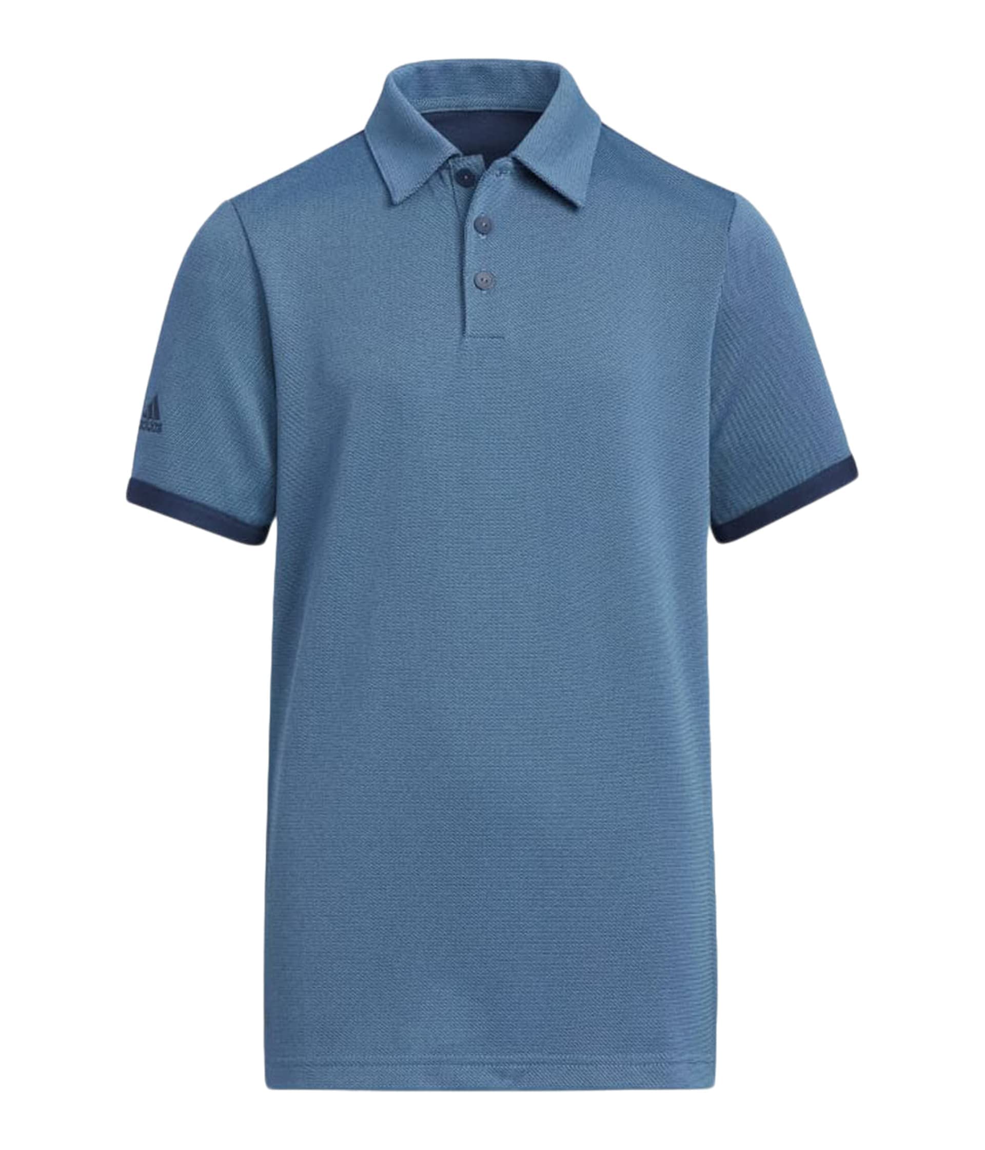 Adidas Boys' Piqué Polo Shirt - Breathable Cotton Blue Rush - Size LG (12-14 Big Kids) - Perfect for School, Sports & Casual Wear