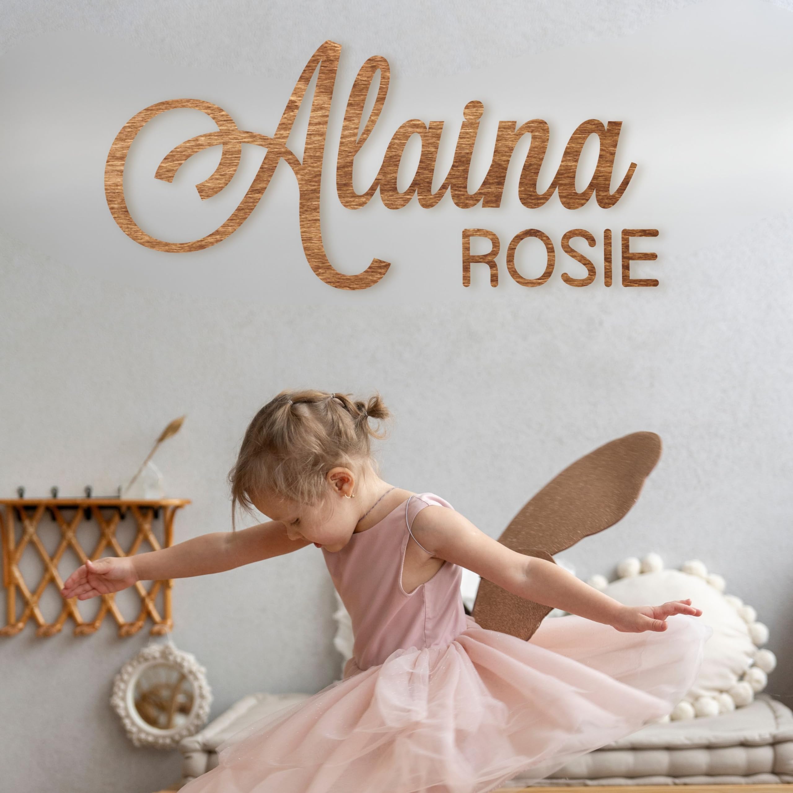 Personalized Wooden Name Sign for Boys - Custom Nursery & Kids Room Wall Decor - Toddler Bedroom Decoration - Unique Wall Art for Boys' Bedroom (Perfect for Birthdays, Baby Showers & Nursery Themes)