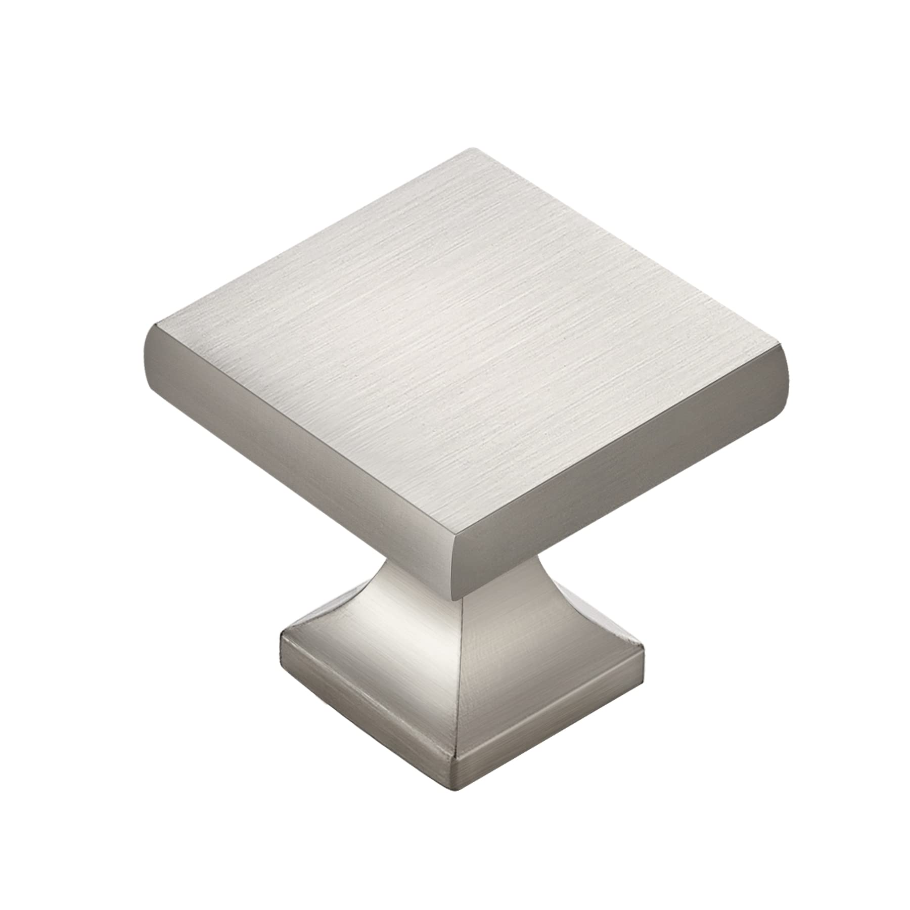 Brushed Nickel Square Cabinet Knobs - 25 Pack for Kitchen Cabinets, Drawers & Furniture Hardware | Durable & Stylish Cabinet Pulls for Home Renovation & DIY Projects