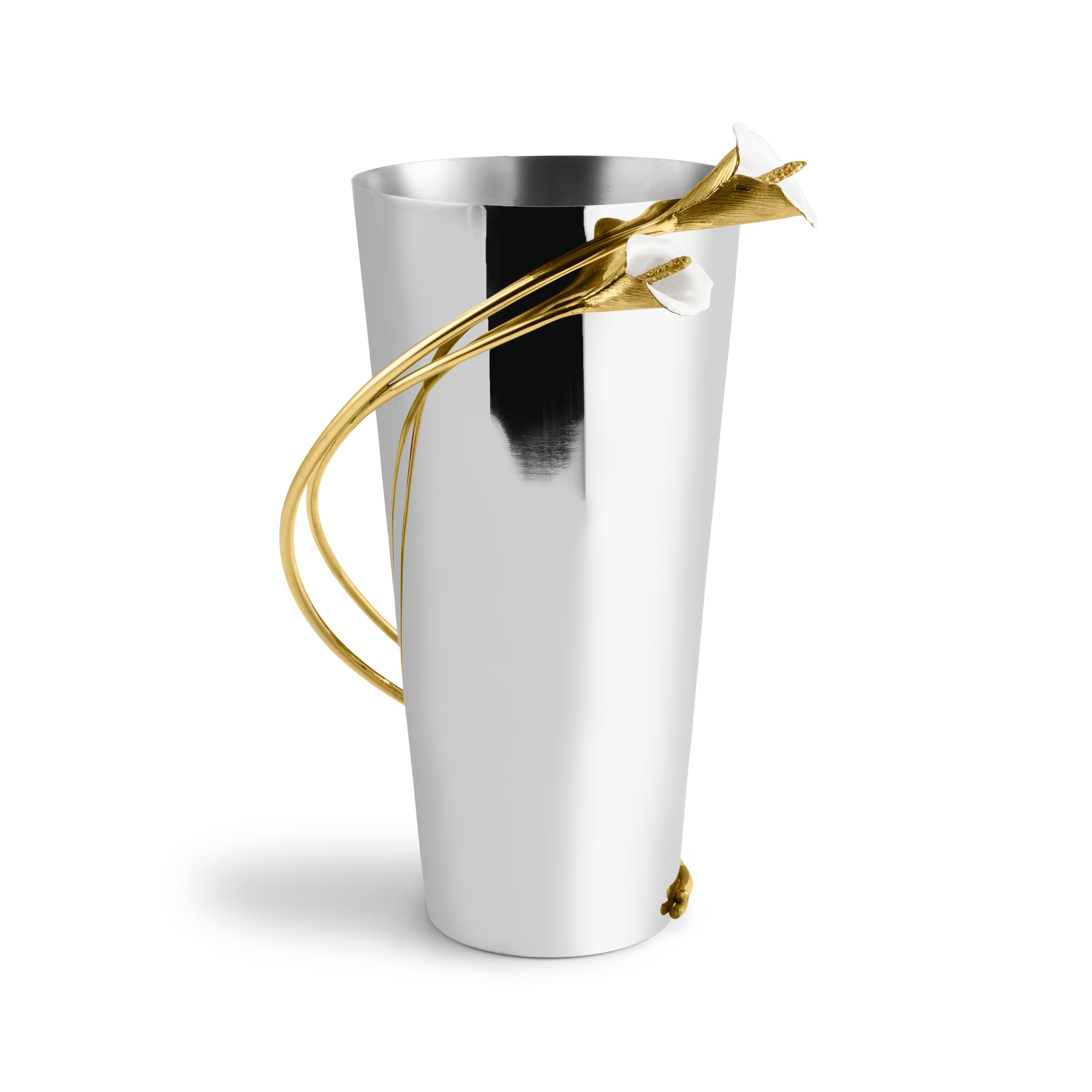 Elegant Calla Lily Vase - Modern Glass Flower Vase for Home Decor, Wedding Centerpieces & Office Desk Decorations