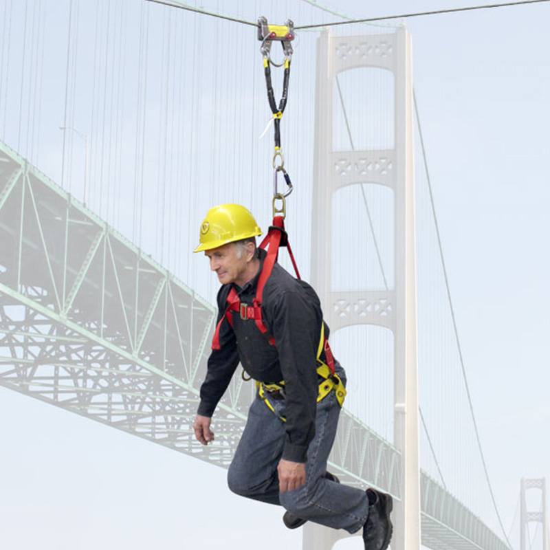 MIO Bi-Directional Rope Grabs for Single Span Lifeline System - Fall Protection Equipment for Construction & Roofing Safety | OSHA Compliant Safety Gear for Workers at Heights