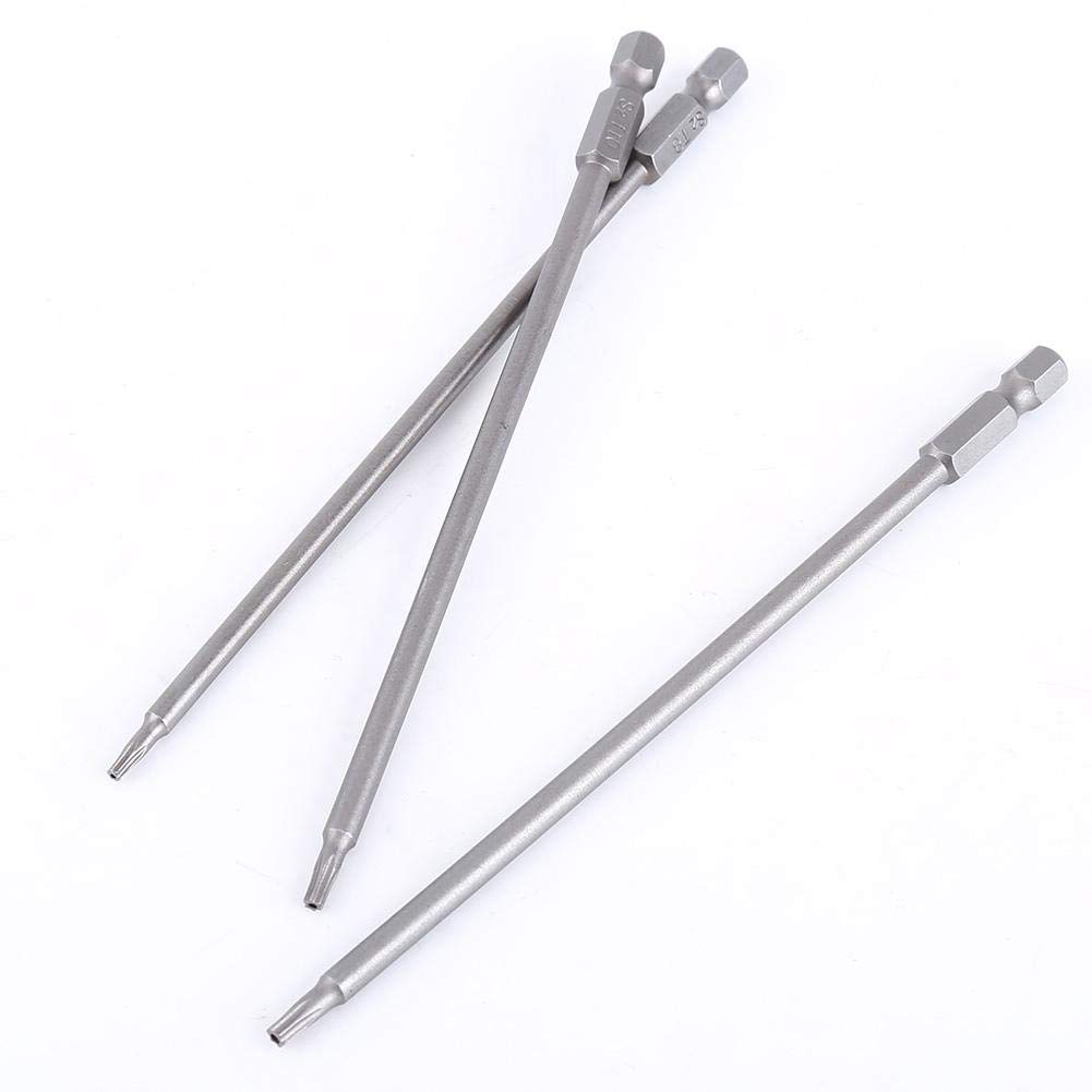 8-Piece Star Head Screwdriver Bits Set - S2 Steel Magnetic (T8 T10 T15 T20 T25 T27 T30 T40) - 150mm Professional Screwdriver Bits for Electronics, Furniture & Automotive Repairs