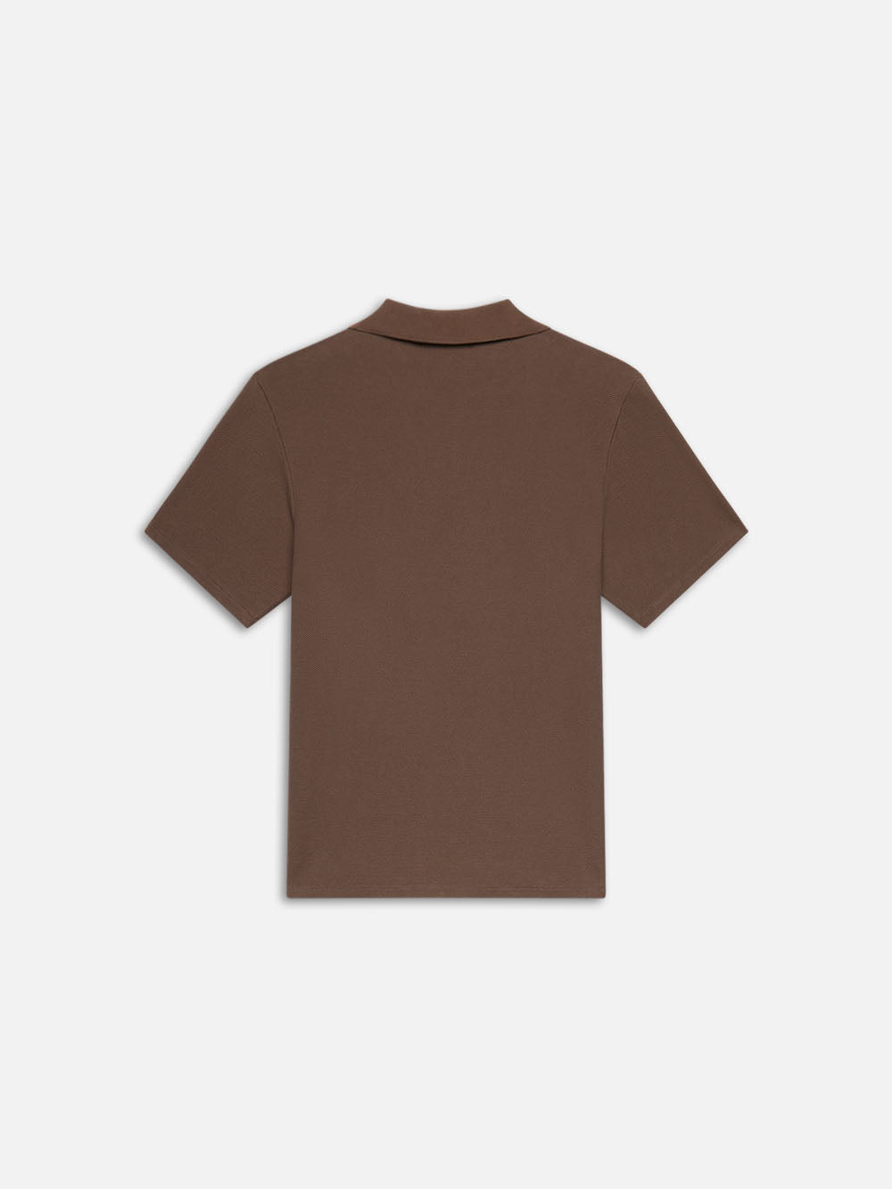 Premium Jacquard Polo Shirt for Men - Soft Mocha Brown Cotton Blend - Perfect for Business Casual & Golf Outings
