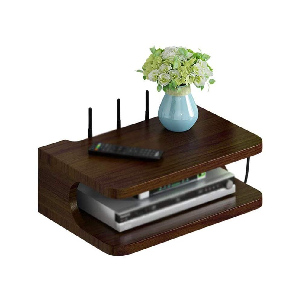 Creative TV Stand with Storage Shelf - Wall Mounted Media Console for Set Top Box, Router & Accessories - Perfect for Living Room, Bedroom & Home Theater Organization