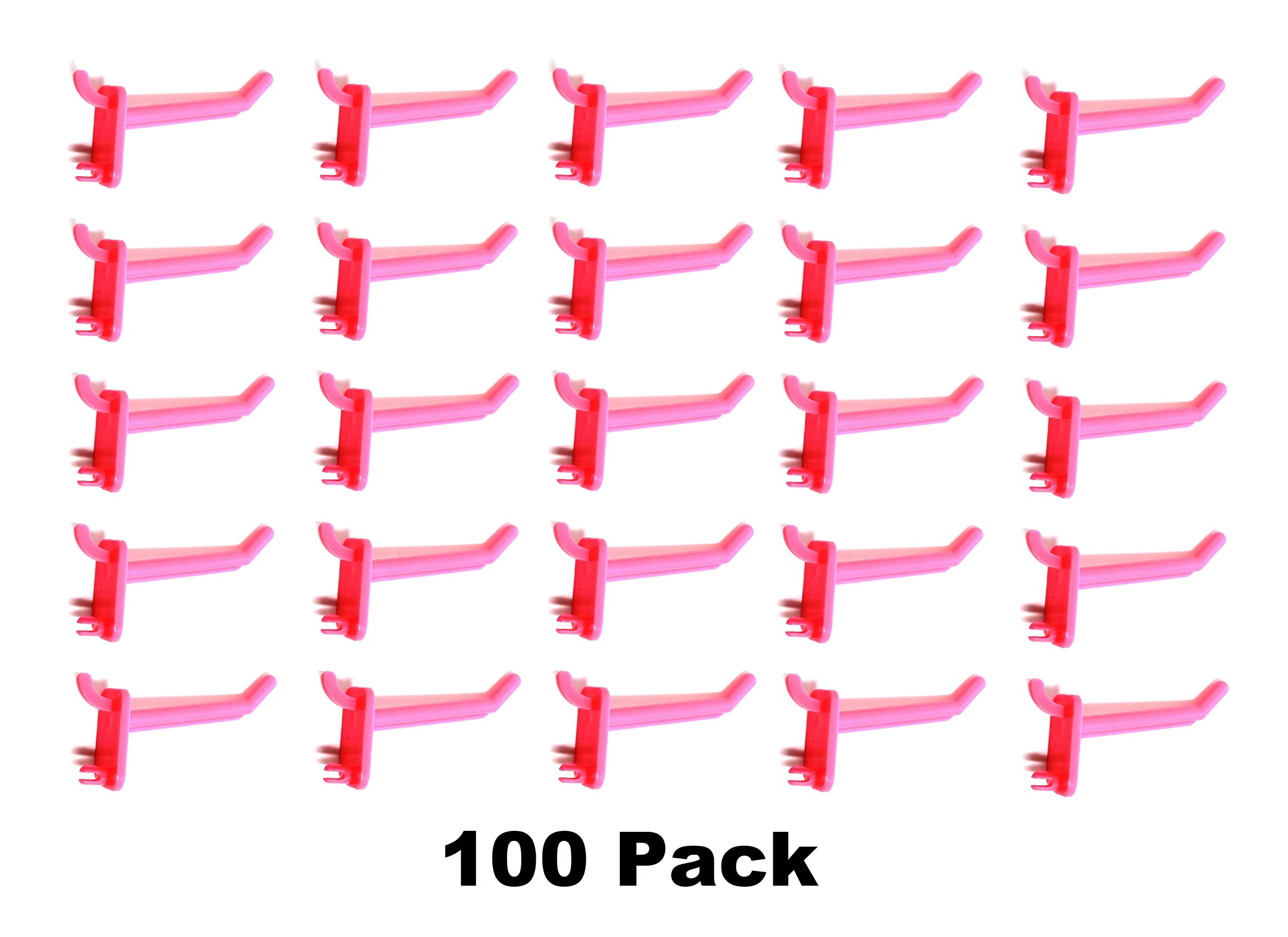 JSP Manufacturing Pink Plastic Pegboard Hooks - 2