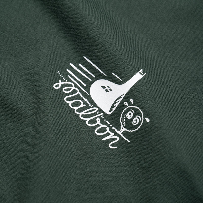 Malbon Golf Punch Shot Tee - Premium Green Golf Shirt for Men | Perfect for Casual Wear & Golf Course Outings