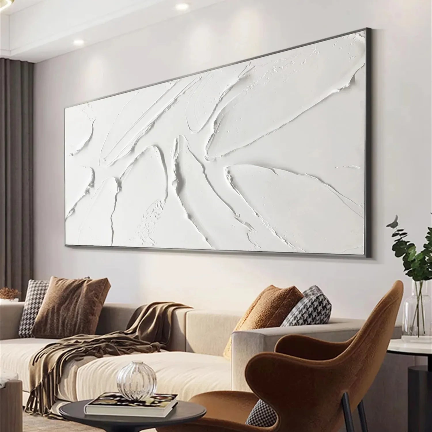 Minimalist Textured Plaster Art Painting - Modern Abstract Wall Decor #MM295 | Perfect for Living Room, Bedroom & Office
