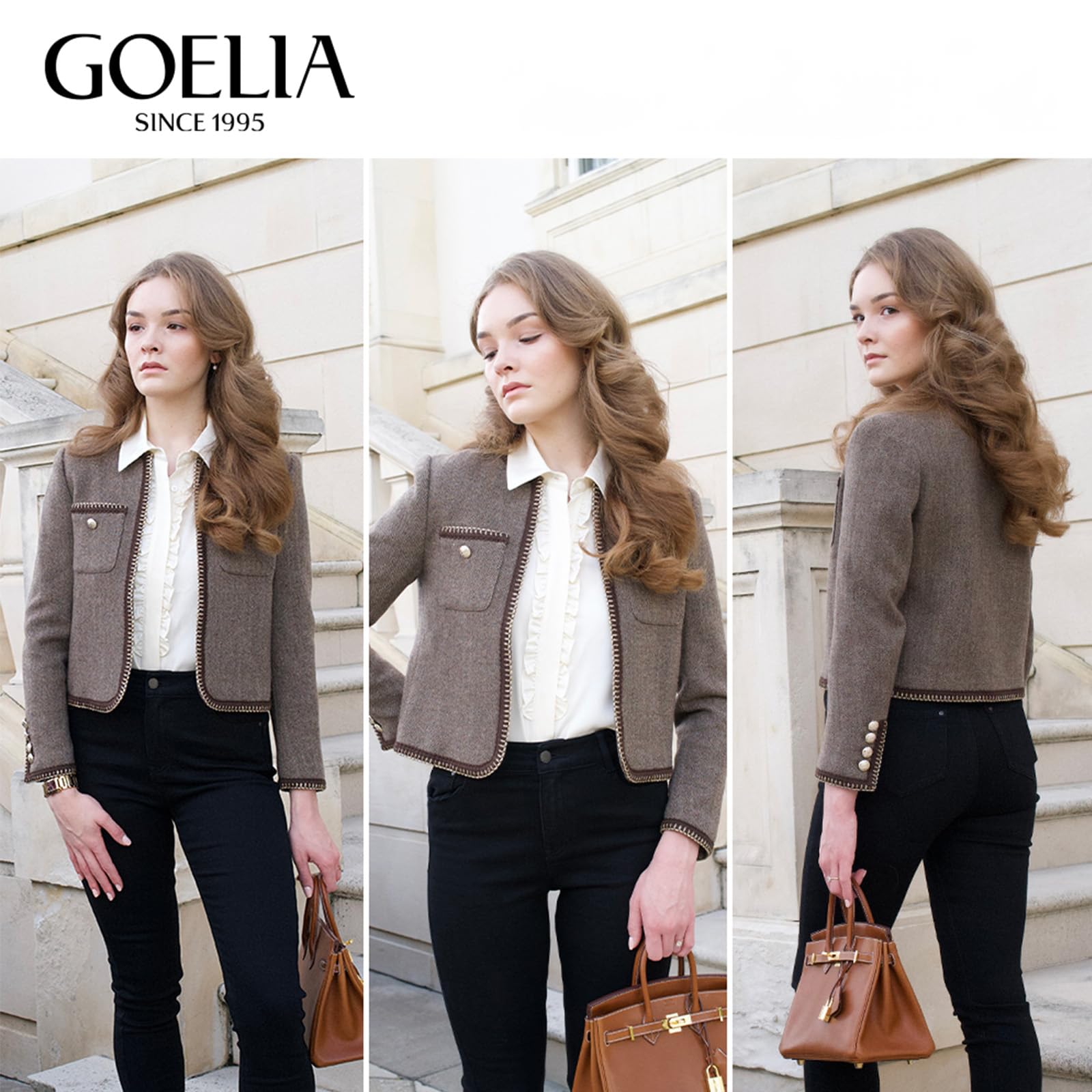 2025 Women's Casual Blazers - Long Sleeve Open Front Suit Jacket for Office Work & Business | Professional Style for Meetings, Interviews & Smart Casual Outfits