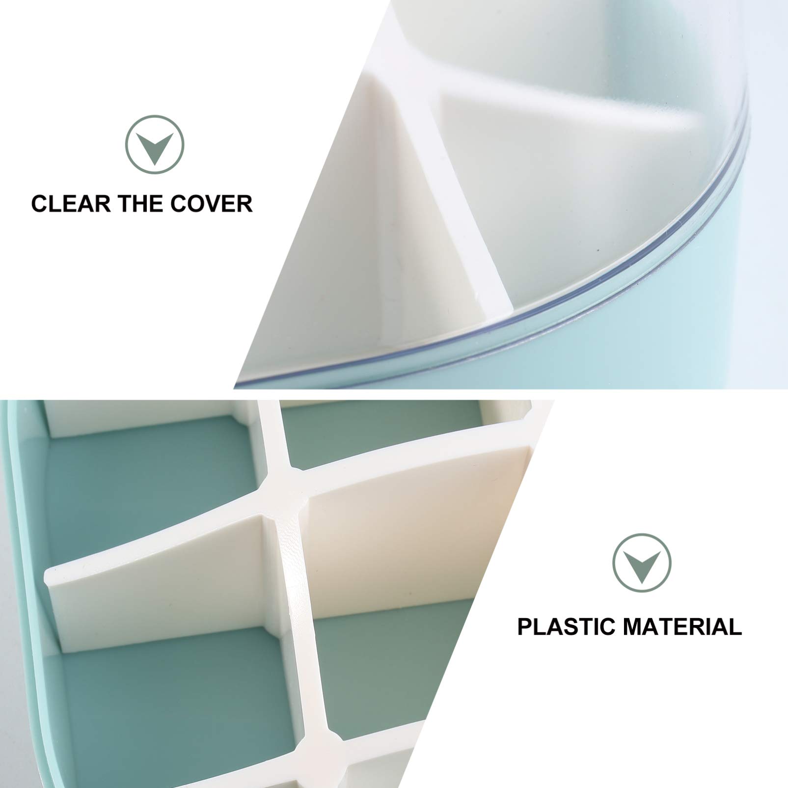 1pc Clear Transparent Lipstick Storage Box - 9 Grid Cosmetic Organizer Case for Makeup, Lipsticks & Cosmetics - Perfect for Vanity, Travel & Bathroom Organization