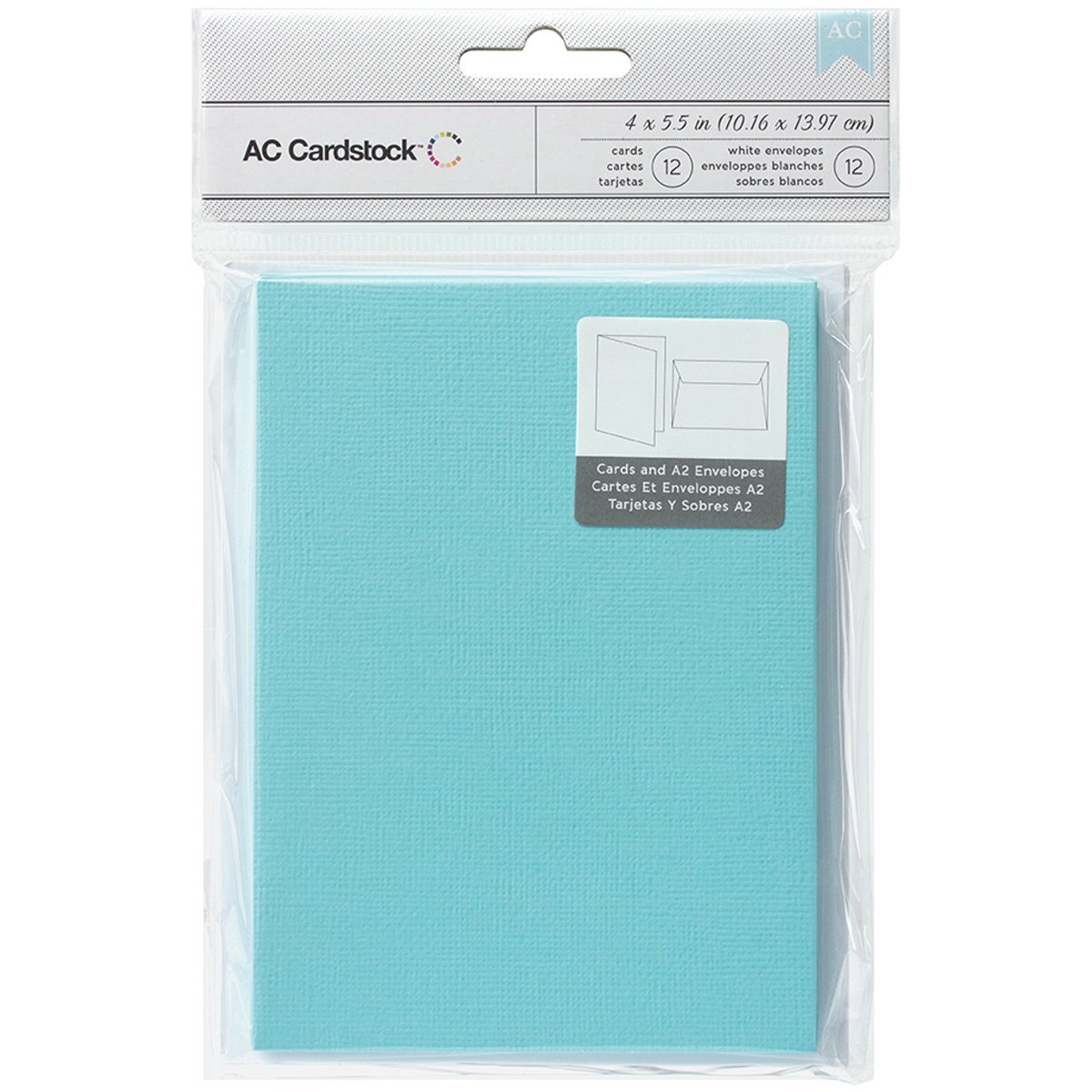 American Crafts A2 Cards with Envelopes - Premium Quality Powder Blue Stationery for Greetings, Thank You Notes & Wedding Invitations | Perfect for Special Occasions & Handwritten Letters