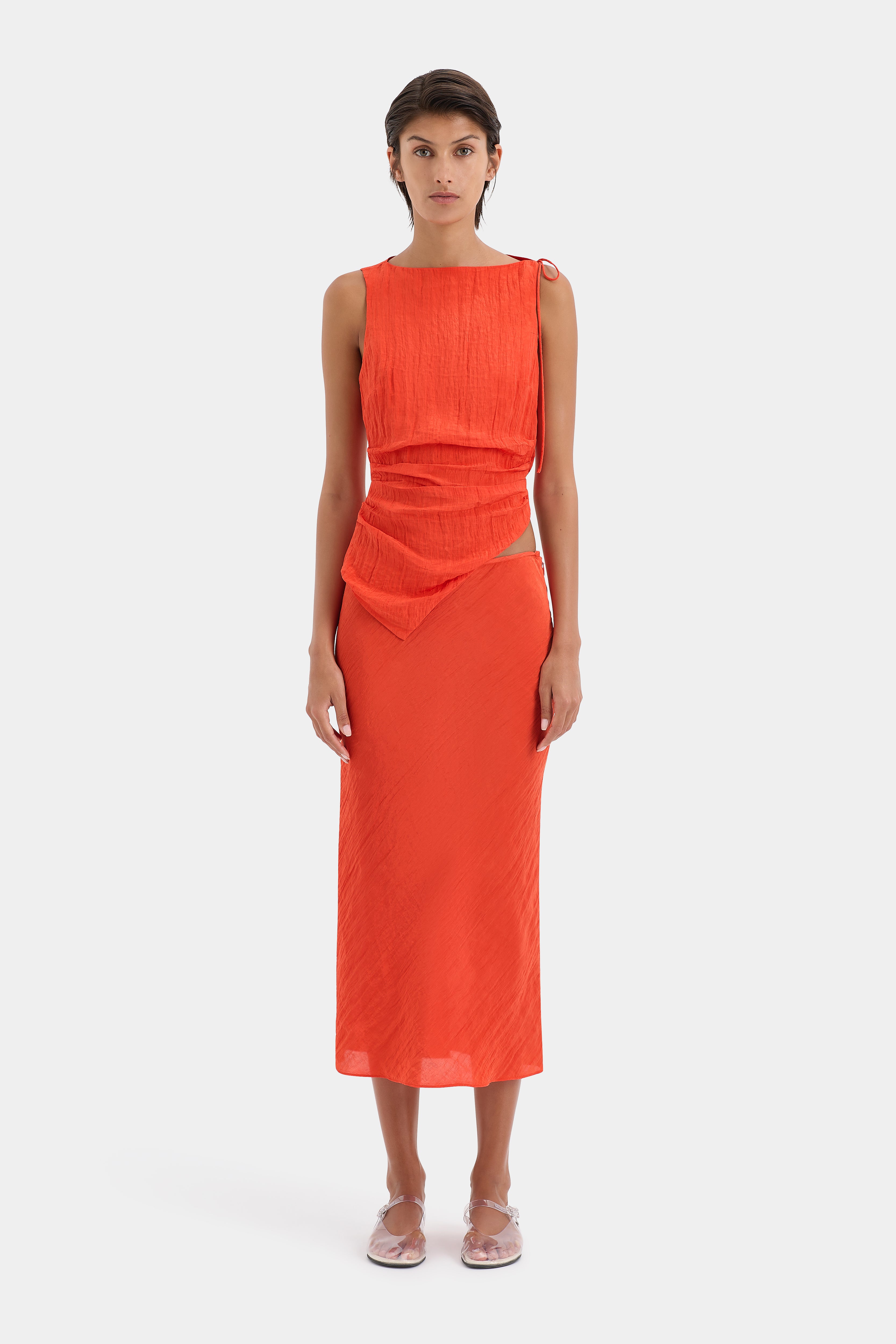 Ligera Midi Skirt for Women - Flowy A-Line Summer Skirt with Pockets | Perfect for Casual Outfits, Beach Vacations & Date Nights
