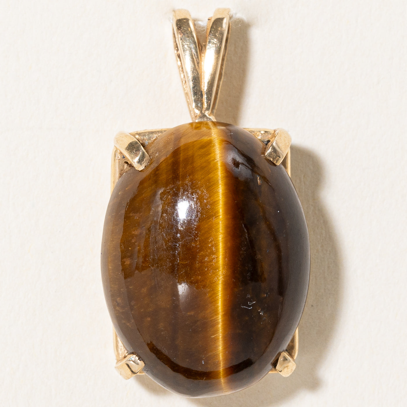 12.00ct Natural Tiger's Eye Gemstone Pendant Necklace for Women - Healing Crystal Jewelry for Protection & Confidence - Perfect for Meditation, Gifts & Everyday Wear