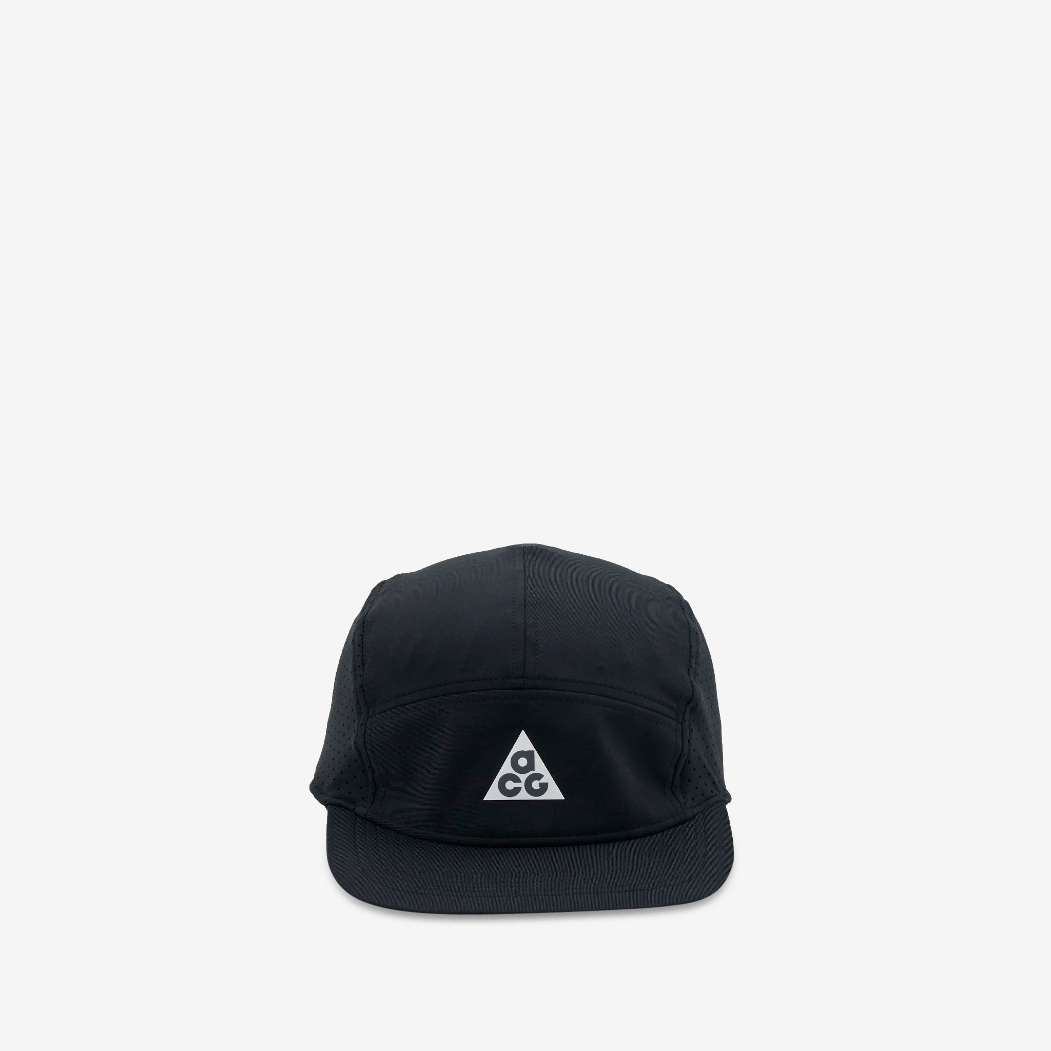 ACG Fly Cap Black with Reflective Silver Trim - Lightweight Adjustable Baseball Hat for Outdoor Sports & Urban Fashion