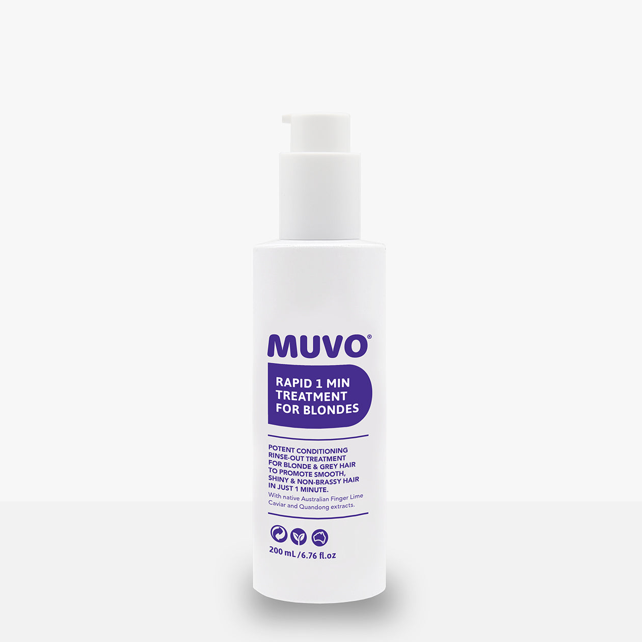 Muvo Rapid 1 Minute Blonde Hair Treatment - 200ml | Quick Toning & Conditioning for Blonde Hair | Perfect for Salon & Home Use