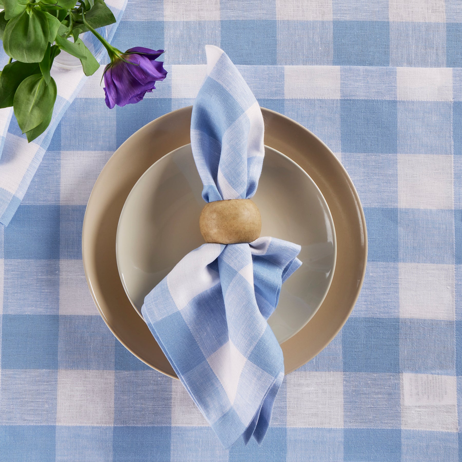 Buffalo Check Cotton Napkins - Set of 4 Premium Dinner Napkins for Farmhouse Dining, Holiday Table Setting & Rustic Home Decor