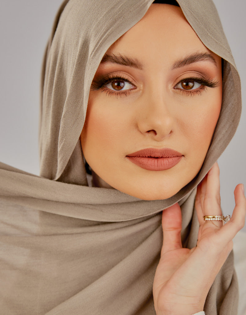 Twisted Scarves for Women - Light Nude Fashion Scarves | Elegant Accessory for Office, Party & Everyday Outfits