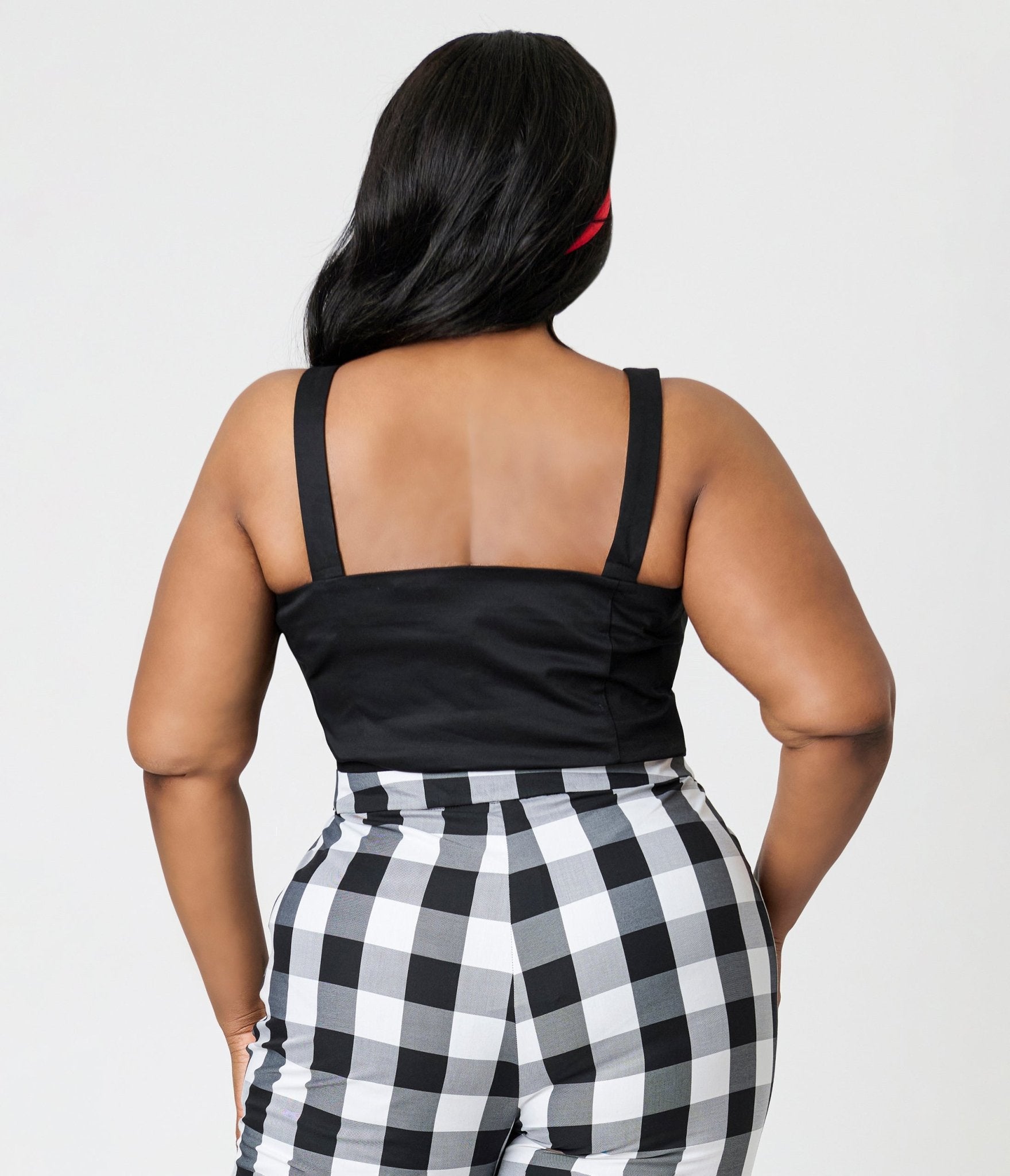 Royal Monk Plus Size Black Maisie Crop Top - Stylish & Comfortable Women's Fashion for Casual Wear, Parties & Summer Outfits