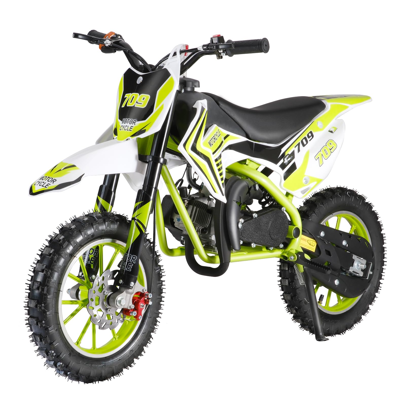 **2025 Fast Delivery Kids Dirt Bike - 50cc Gas-Powered 2-Stroke Off-Road Mini Motorcycle for Boys & Girls, Max Load 330Lbs - Perfect for Backyard Trails, Summer Adventures & Outdoor Fun (Green 976)**