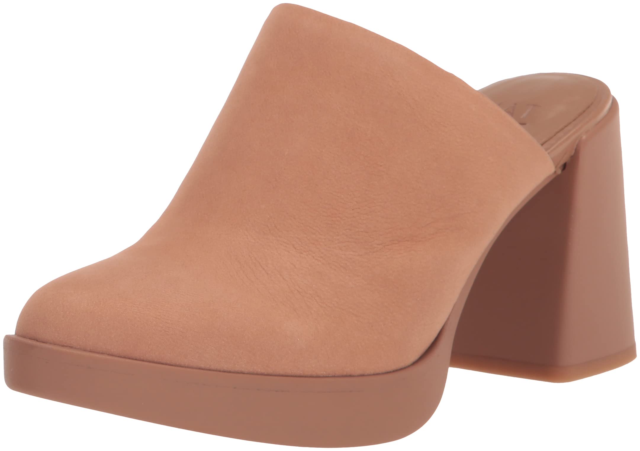 Naturalizer Women's Gen N Connect Platform Mule - Comfortable Leather Slip-On Shoes in Cookie Dough Brown (Size 8 M) - Perfect for Work, Casual Outings & Everyday Wear