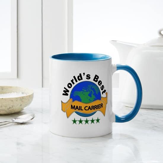 11 oz (325 ml) Ceramic Coffee Mug - Mail Carrier Design by CafePress | Perfect for Postal Workers, Office Use & Gift Giving