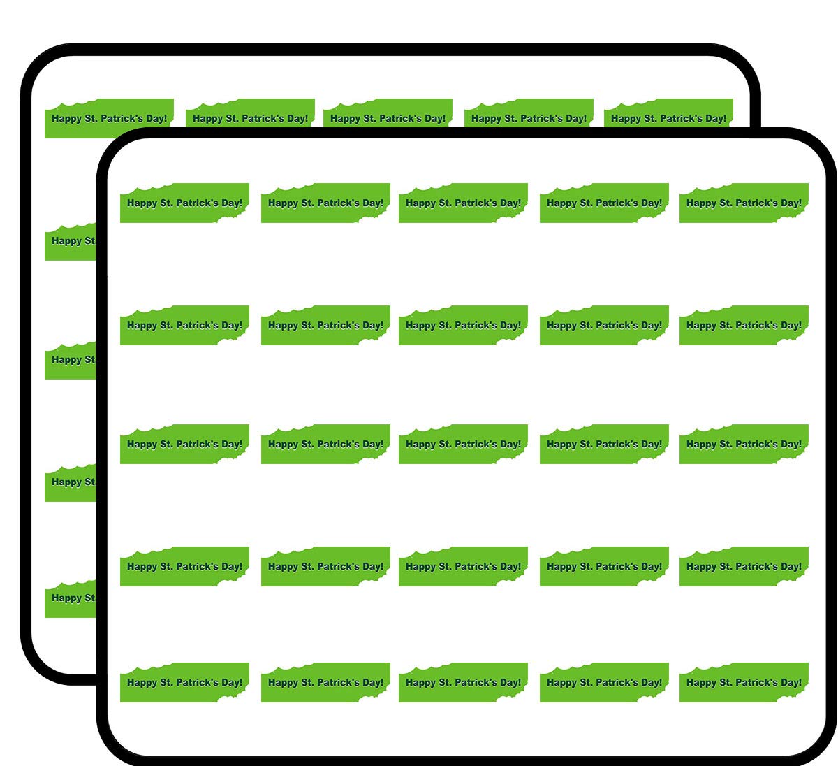 50 Pack 1 Inch St. Patrick's Day Irish Stickers - Shamrock Clover Scrapbook Decals for DIY Crafts, Albums, Journals & Party Decorations | Perfect for Scrapbooking, Card Making & Irish-Themed Celebrations