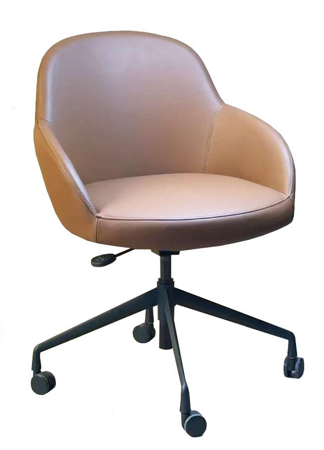 Premium Bella Leather Task Chair - Ergonomic Office Chair with Adjustable Height & Lumbar Support for Home & Workspace Comfort