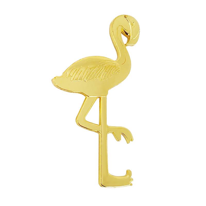 BarConic® Gold Plated Flamingo Bottle Opener - Premium Zinc Alloy Beer Bottle Opener for Parties, Bars, and Outdoor Gatherings