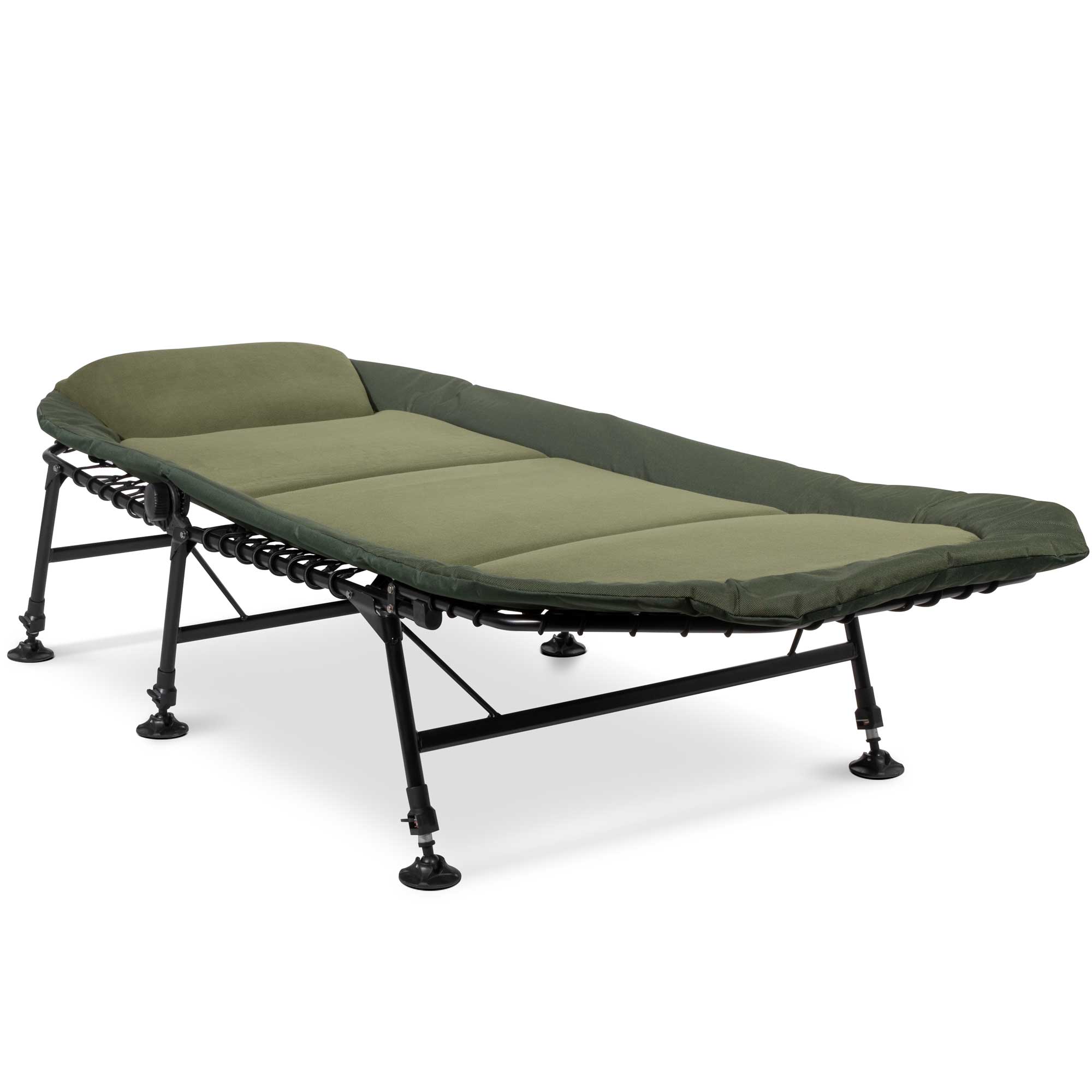 Deluxe Wide Adjustable Bed Chair with Fleece Mattress & Pillow - 6 Adjustable Feet DL78 - Perfect for Home, Office, and Outdoor Relaxation