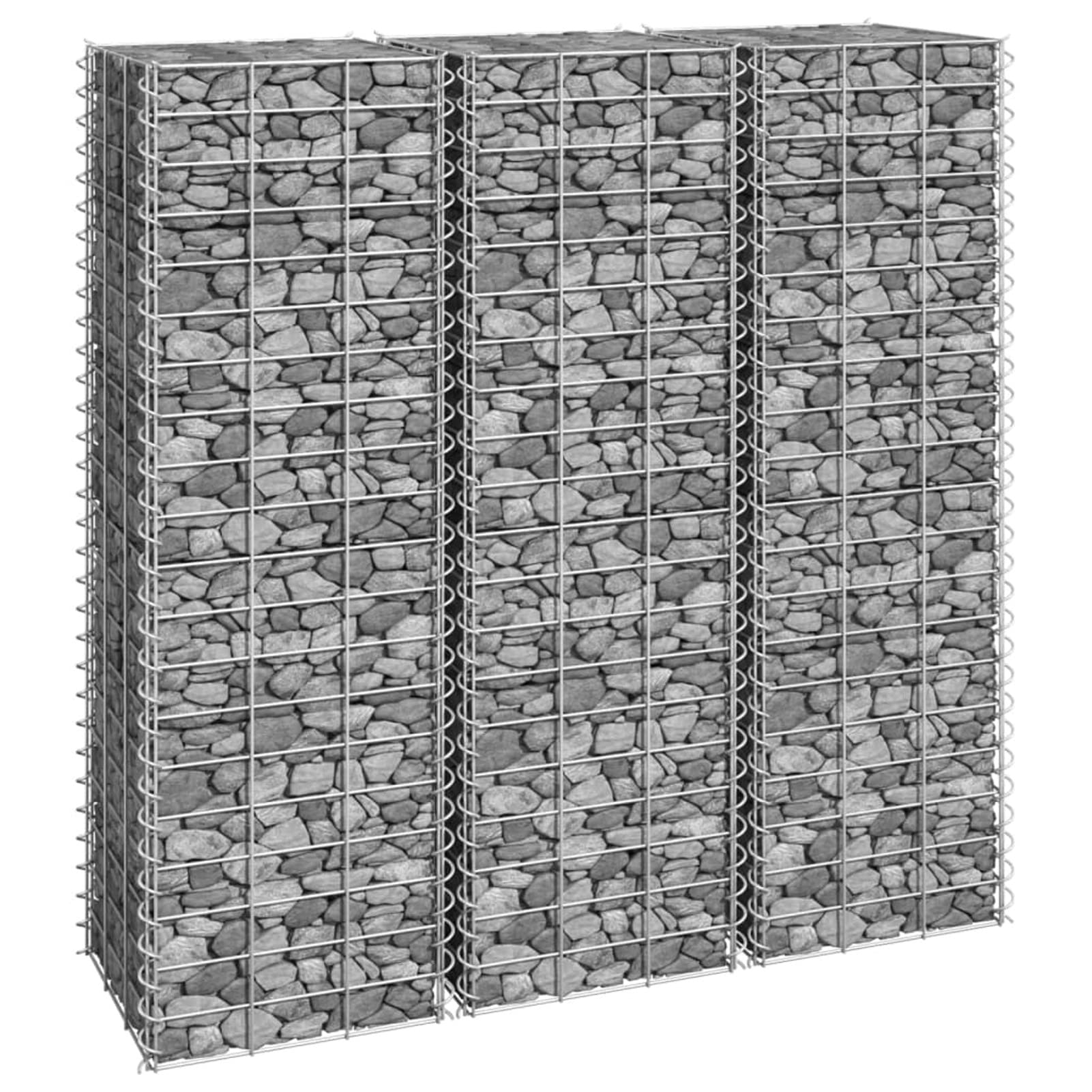 Galvanized Gabion Raised Garden Bed Planter Set - 3 Pack (11.8