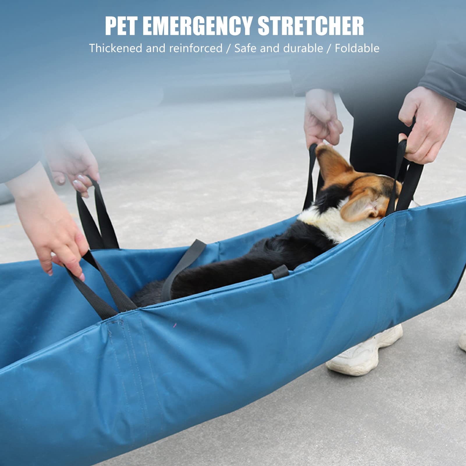 Portable & Foldable Dog Stretcher - Emergency Pet Carrier for Small & Medium Dogs - Ideal for Vet Visits, Hiking & Outdoor Adventures