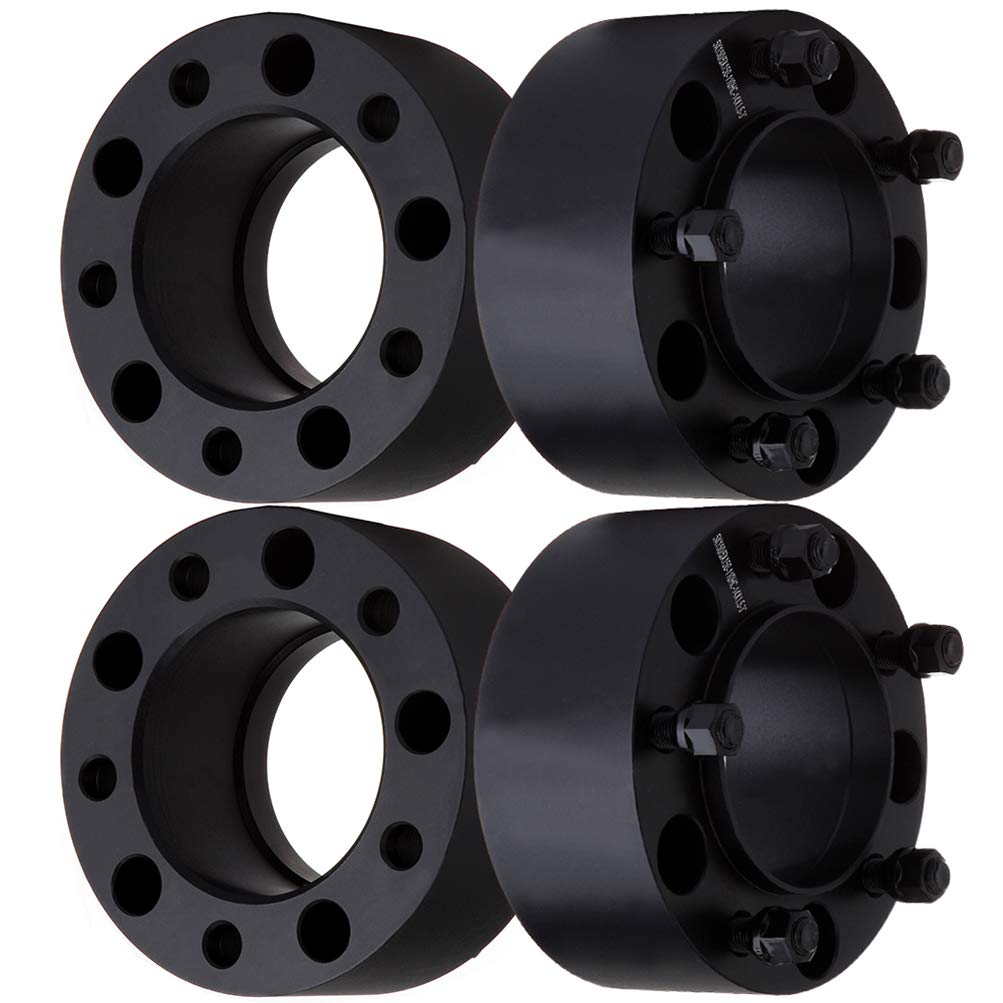 SCITOO 4X 3 Inch 5x150 to 5x150 110mm Wheel Spacers - 5 Lug Compatible with Toyota Sequoia (2008-2016) & Tundra (2007-2016) - 14x1.5 Studs - Enhance Off-Road Performance & Vehicle Stance