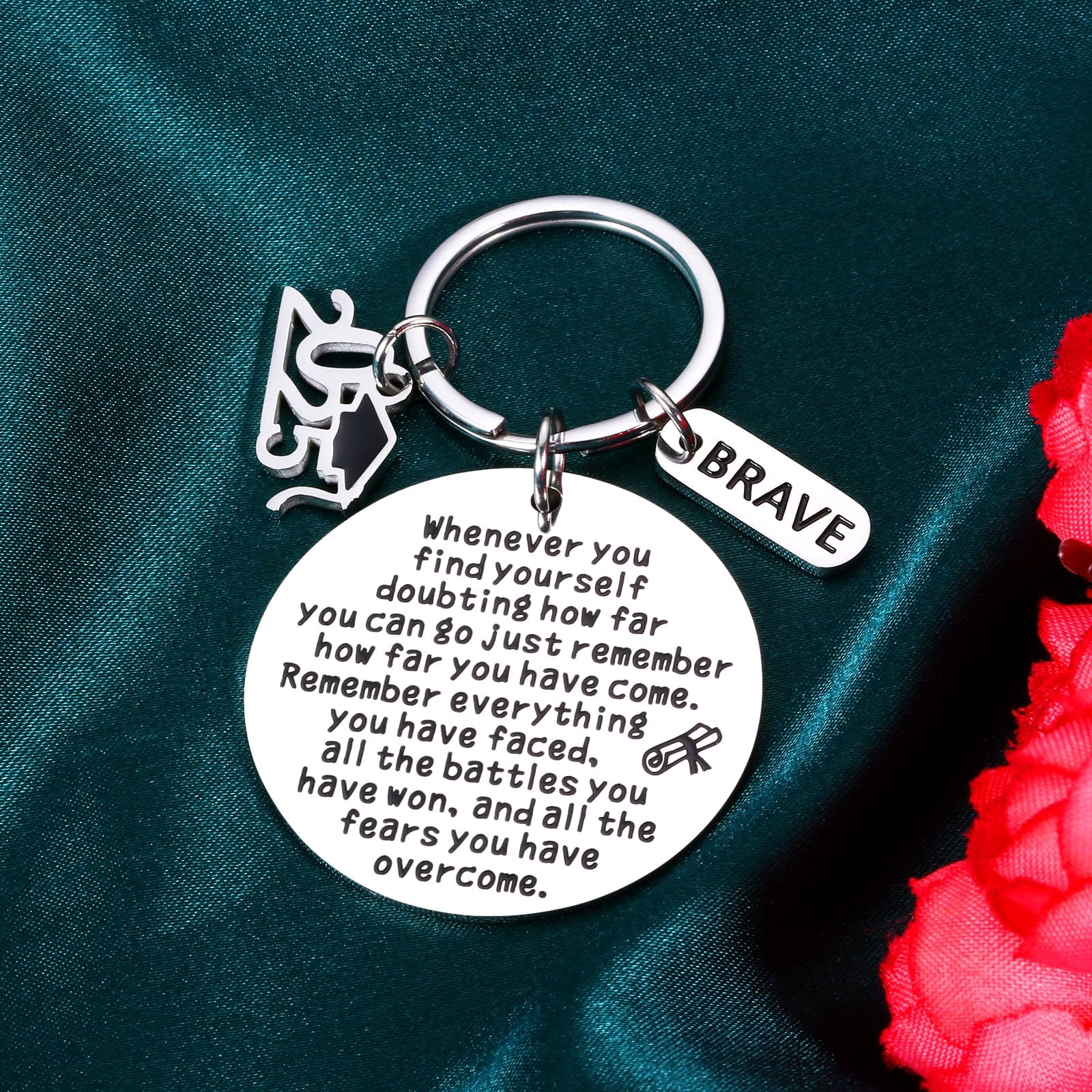2025 Graduation Keychain Gift for High School, College, PhD & Master Graduates - Inspirational Keepsake for Men & Women - Perfect for Easter Basket Stuffers, Senior Gifts & Graduation Party Favors