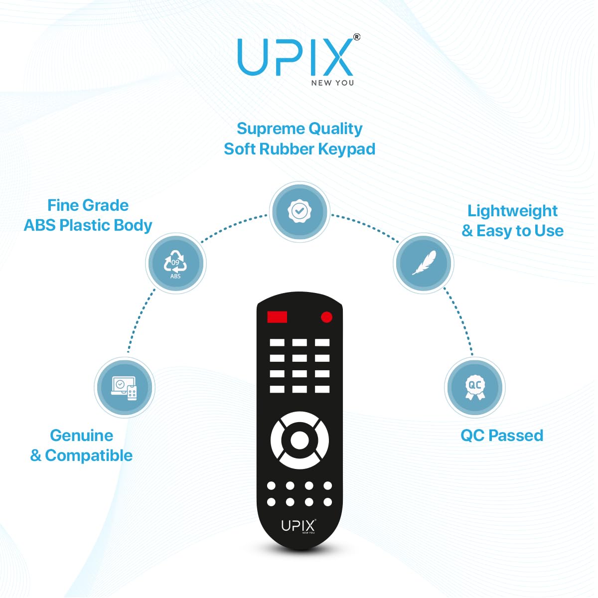 Upix URC77 Universal Remote Control for Samsung LCD/LED TVs - Replacement Remote Compatible with Multiple Samsung TV Models | Perfect for Home Entertainment & Smart TV Control