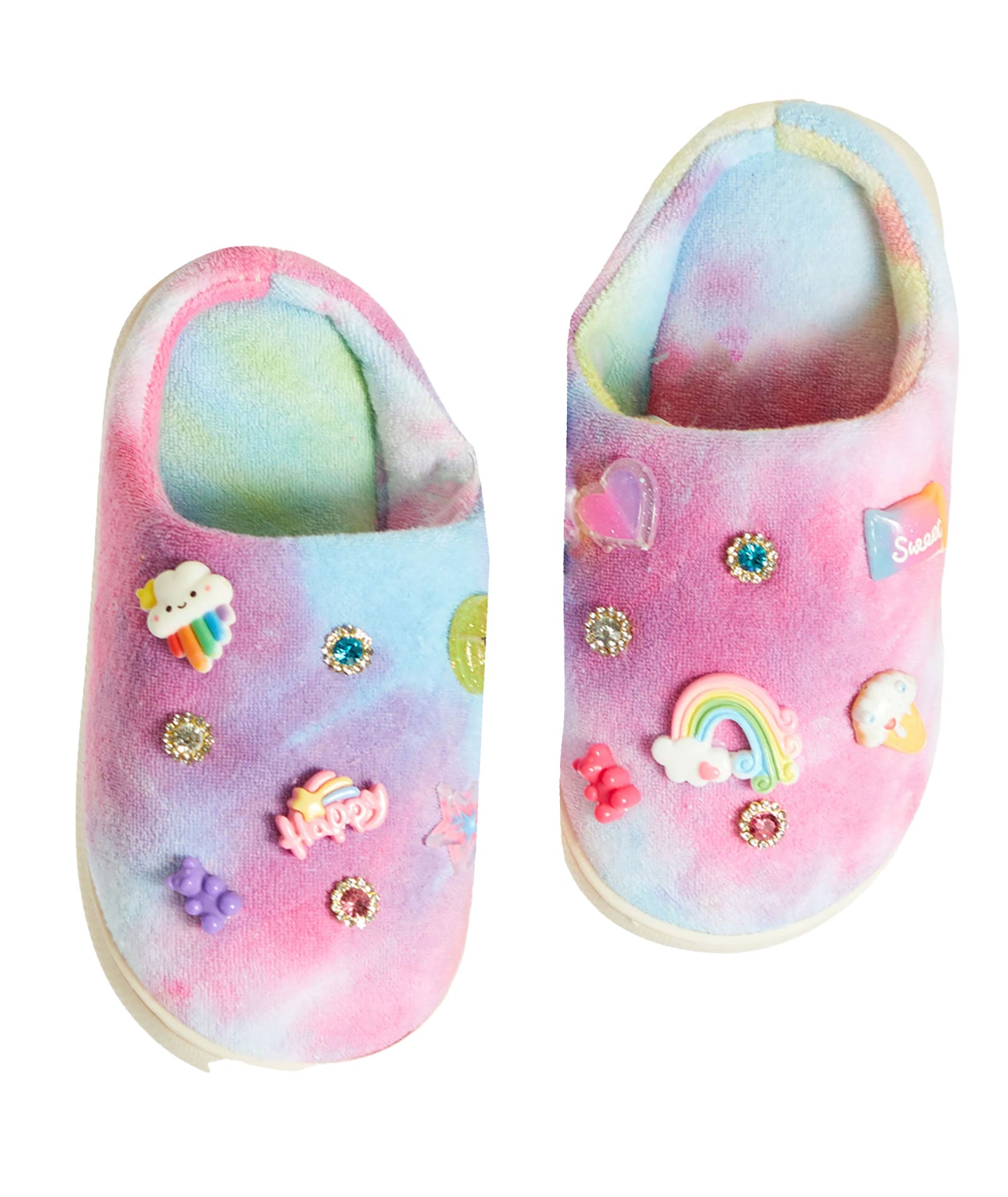 Bari Lynn Tie Dye Slippers - Soft Comfortable House Shoes for Women, Indoor/Outdoor Use at Home, Spa, or Travel