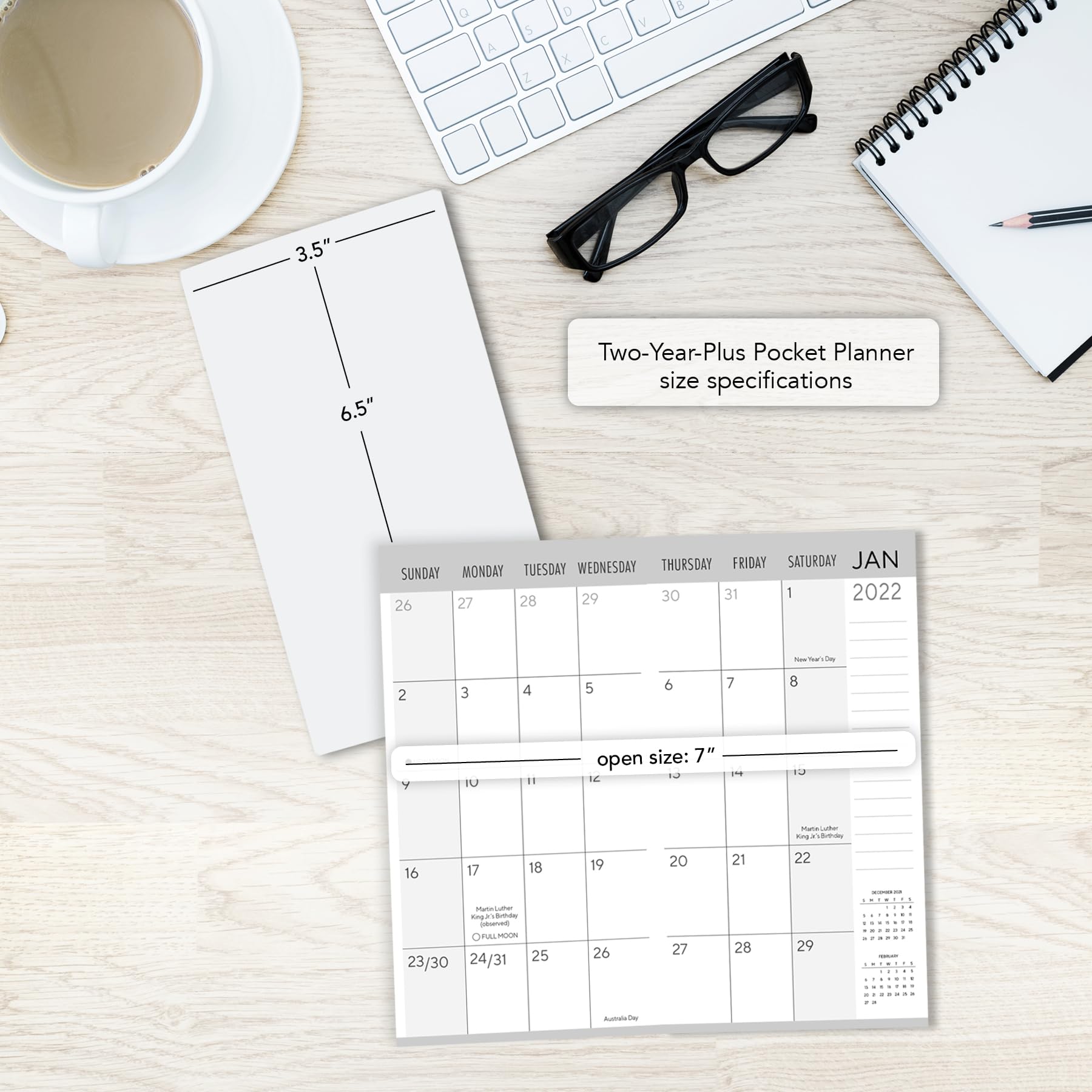 2025-2026 Pocket Planner Calendar | 29-Month Monthly Organizer (Aug 2024-Dec 2026) | 6.5