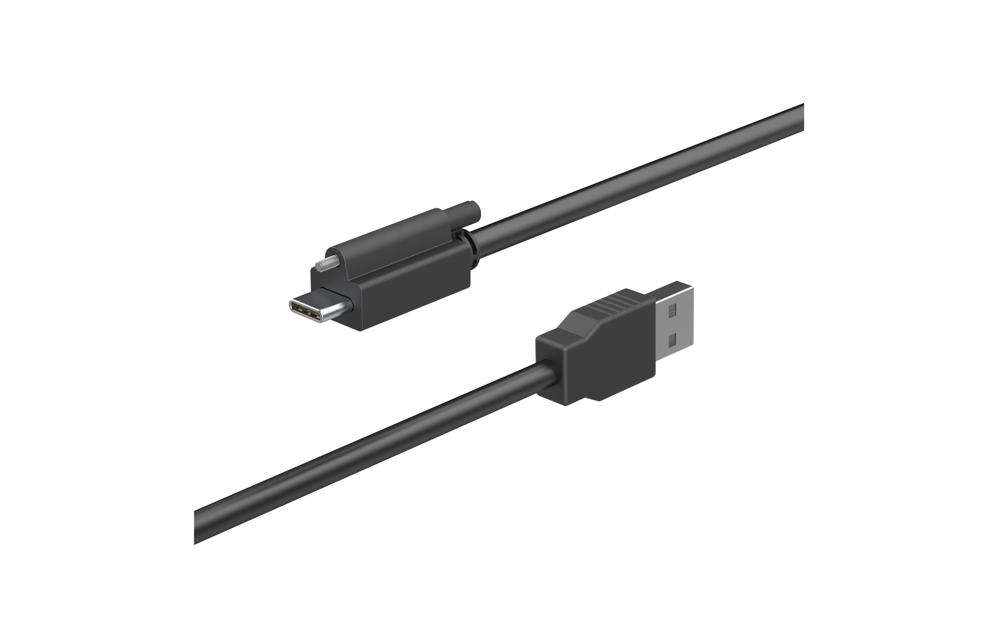High-Speed USB 3.0 Cable Type C to A with Secure Screw Locking Mechanism - Perfect for Data Transfer, Charging & Industrial Applications