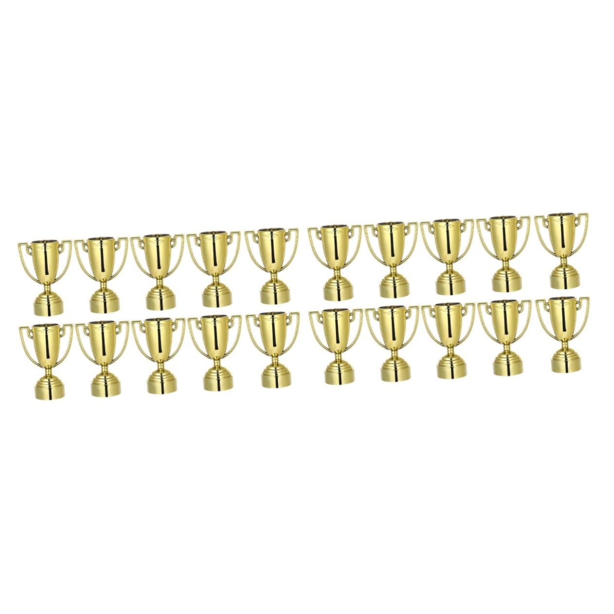 Toddmomy 20-Piece Golden Plastic Trophy Toy Set for Kids - Perfect for Award Ceremonies, Classroom Rewards & Birthday Party Favors