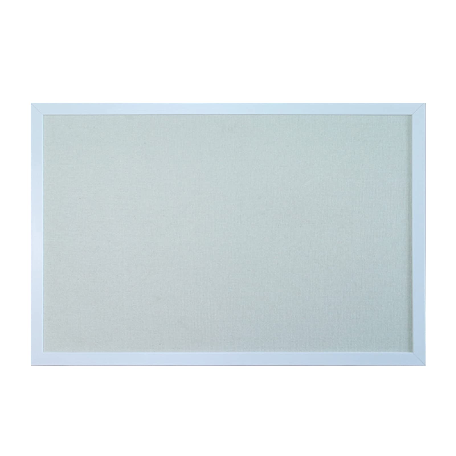 Premium Cork Linen Bulletin Board with White Wooden Frame - 50x70cm Decorative Hanging Pin Board for Photos, Notes & Memos | Perfect for Home, Kitchen, Office & School Organization & Wall Decor