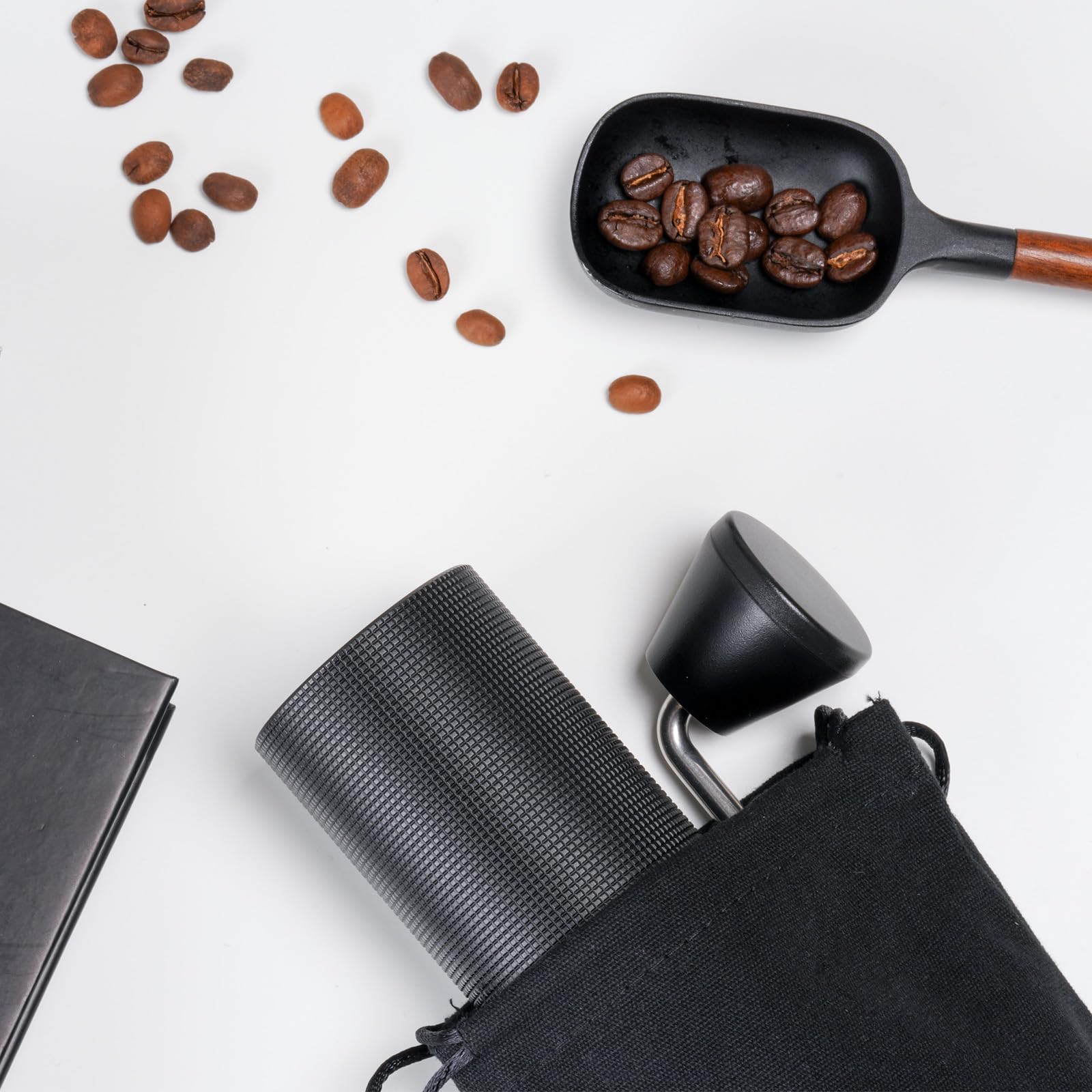 TIMEMORE C3 Manual Coffee Grinder - 20g Capacity Stainless Steel Conical Burr Mill with Adjustable Settings for Pour Over, French Press & Espresso | Portable Hand Grinder for Home, Office & Travel (Black)