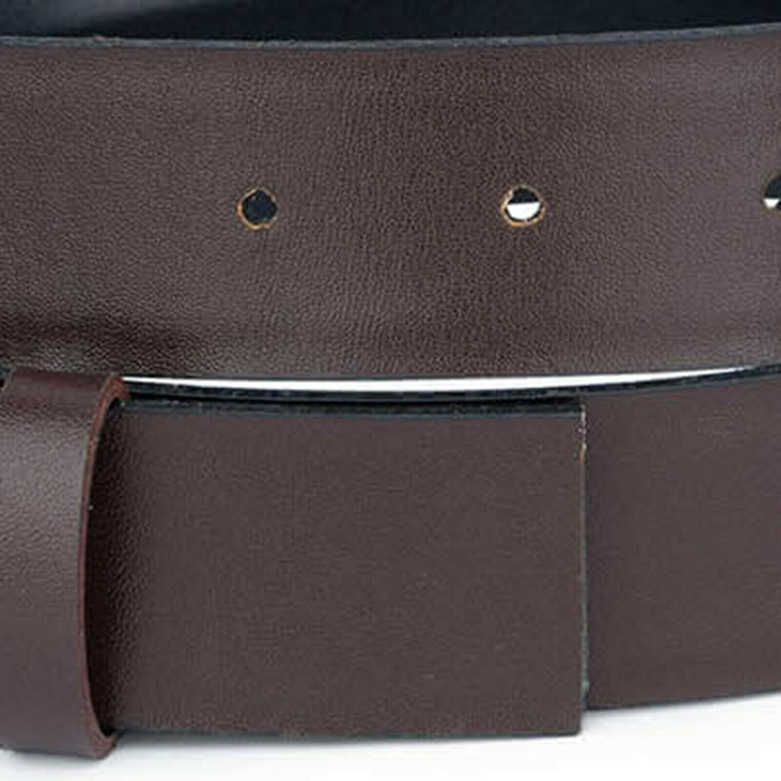 Men's Vegan Leather Belt Strap for Ferragamo Buckle - Reversible Brown & Black Replacement Belt (35mm) - Perfect for Office, Casual Wear & Formal Occasions