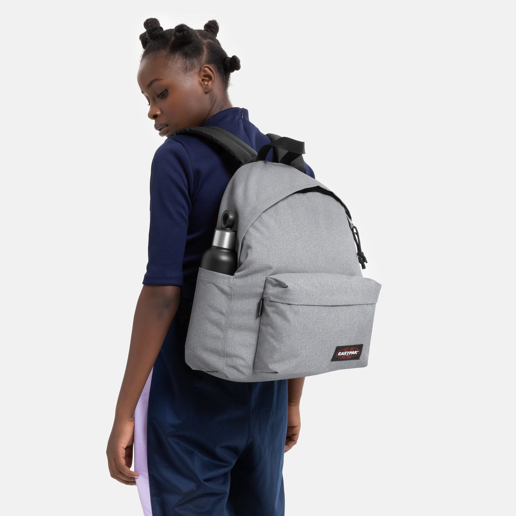 Eastpak Day Pak'R Backpack - Lightweight & Durable School & Travel Bag, Sunday Grey - Perfect for College, Work & Everyday Commute