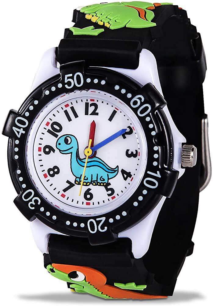 Waterproof Kids Watch for Boys & Girls 3-10 Years - Cute 3D Cartoon Silicone Band for School & Play