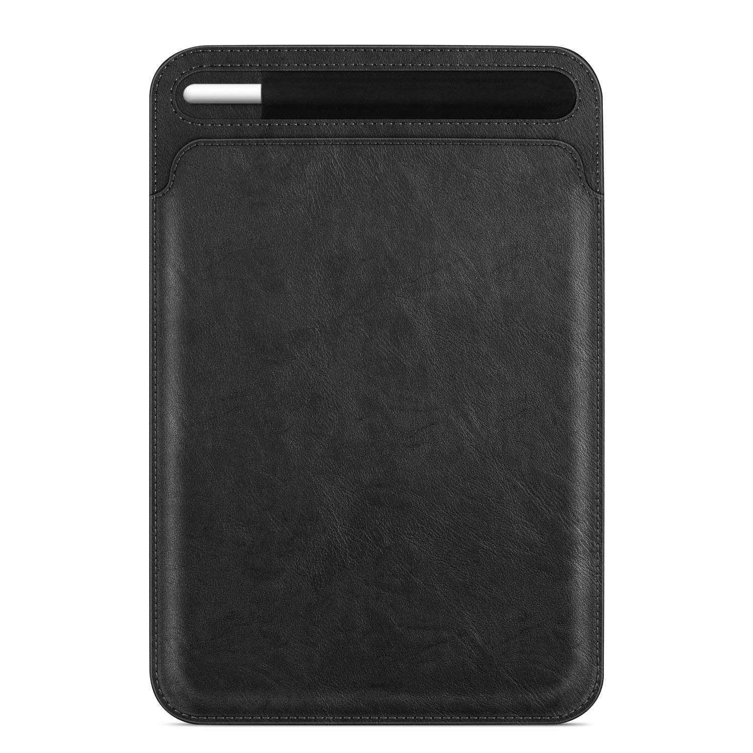 Fintie Slim Vegan Leather iPad Case with Pencil Holder - Compatible with iPad Air 11/Air 5/4, iPad (A16), 10th/9th Gen & Pro 11-inch - Protective Sleeve Cover & Carrying Bag (Black) - Perfect for Work, School & Travel