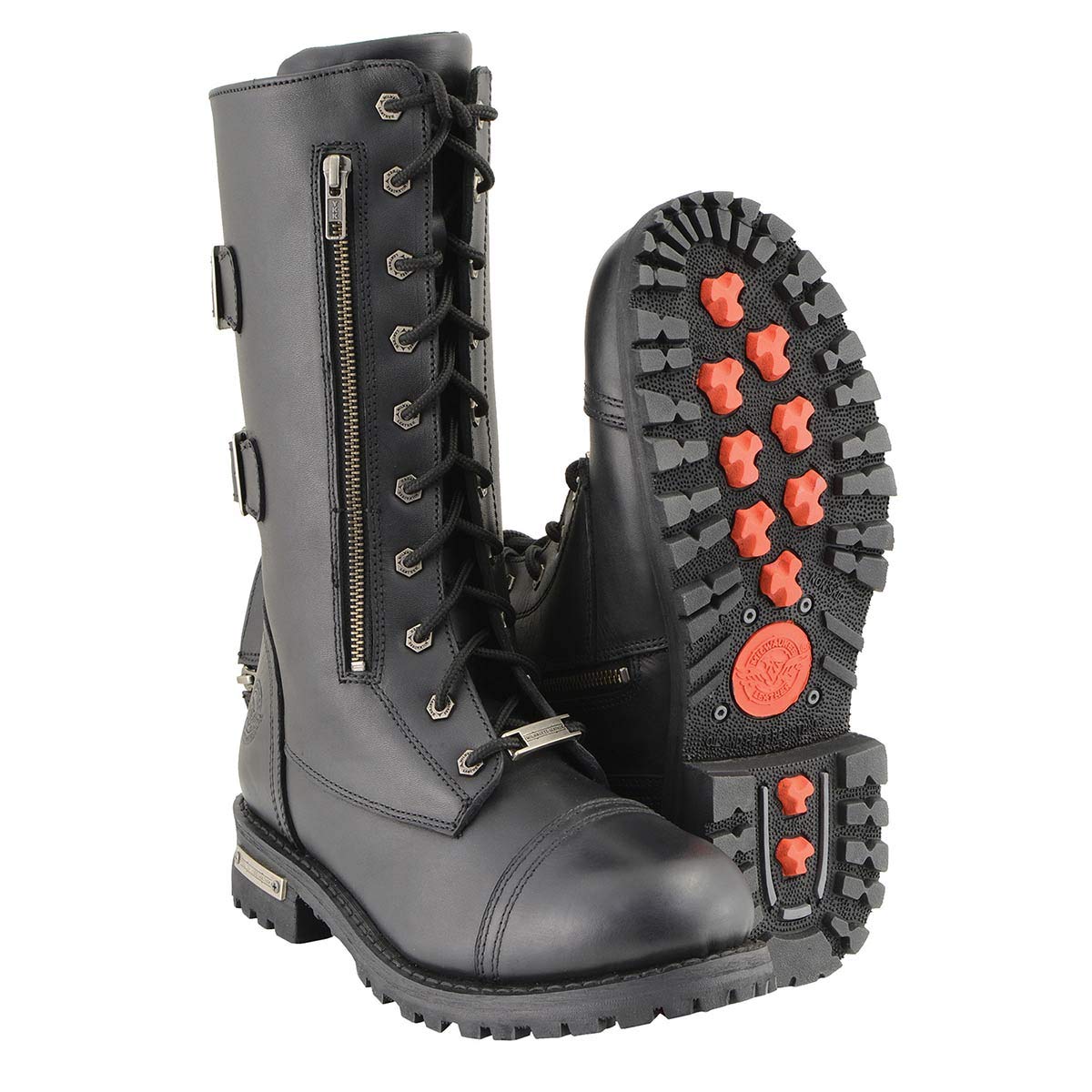 Premium Milwaukee Leather Men's Engineer Motorcycle Boots - Classic Riding Boots for Bikers & Cruisers - Comfortable & Durable for Long Rides & Road Trips